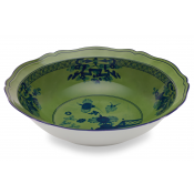 Ginori Oriente Italiano Malachite Large Round Statement Bowl - 13.75"
